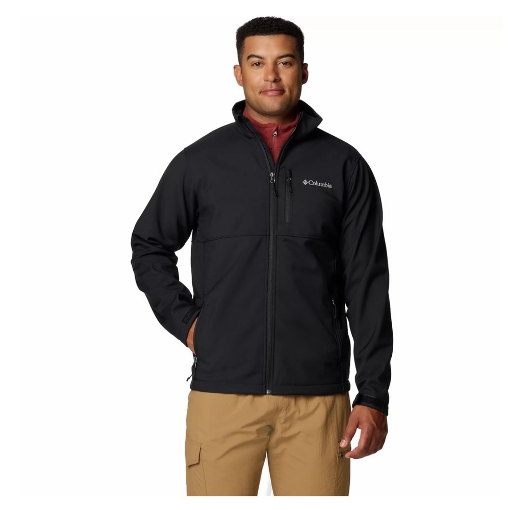 Men's Columbia Ascender Softshell Jacket Black SZ‎